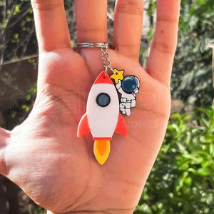 Rocket Rocket Astronaut Keychain Keychain