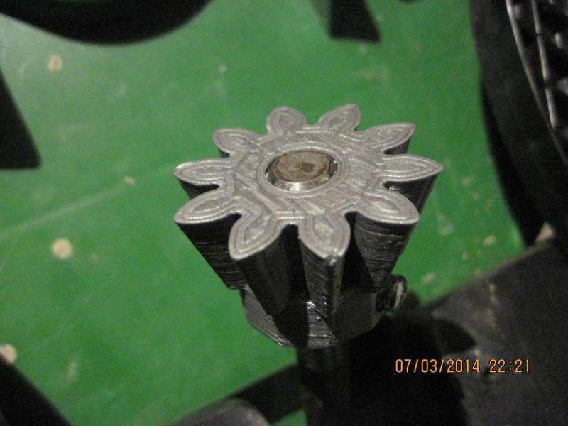 Printed bevel gear for steering gear for BIG loader (Traktor)