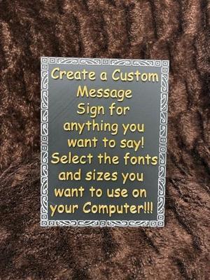 Custom Message Frame Sign #3–  Open Scad Project