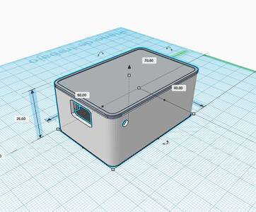 WEMOS D1 Mini ENCLOSURE with magnets, BL-5C NOKIA battery & sensors space