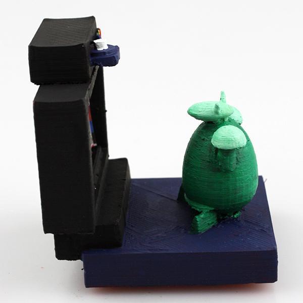 sheepy's sister watching tv