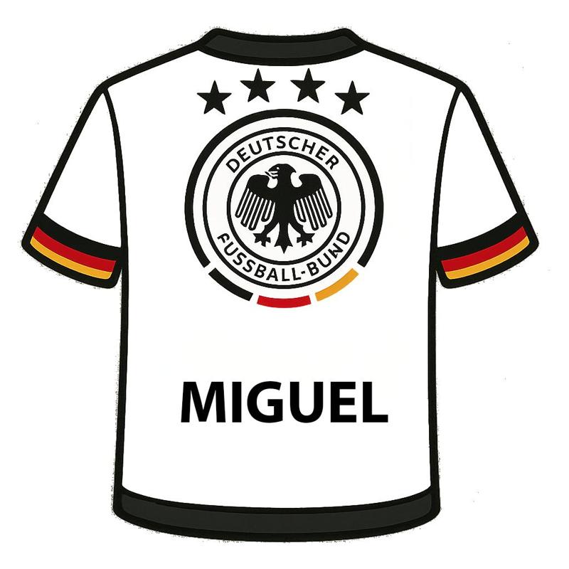 Customizable Football Frame Germany Germany Team Shirt Customizable Football Team Frame