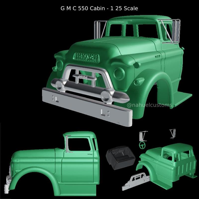 G M C 550 Cabin - 1 25 Scale