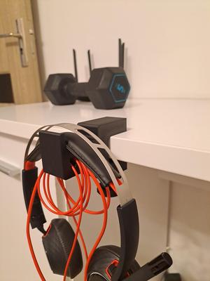 Support Headphones, Stand for headphones and cables with table clamp