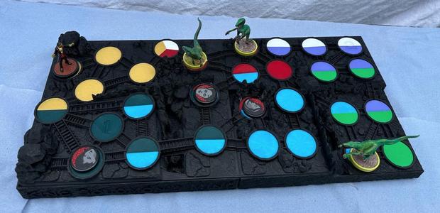 Unmatched inspired King Solomon’s Mine board (Houdini vs Genie)