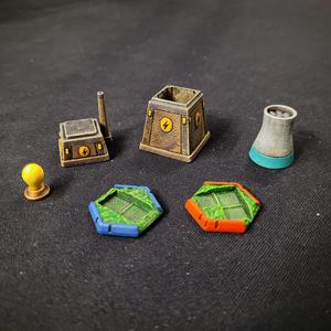 Nucleum - unofficial  upgrade set - nuclear and coal power plants, mines, cooling towers (turbines), bulb
