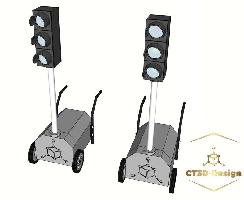 Construction site traffic lights - CT3 - 1:14