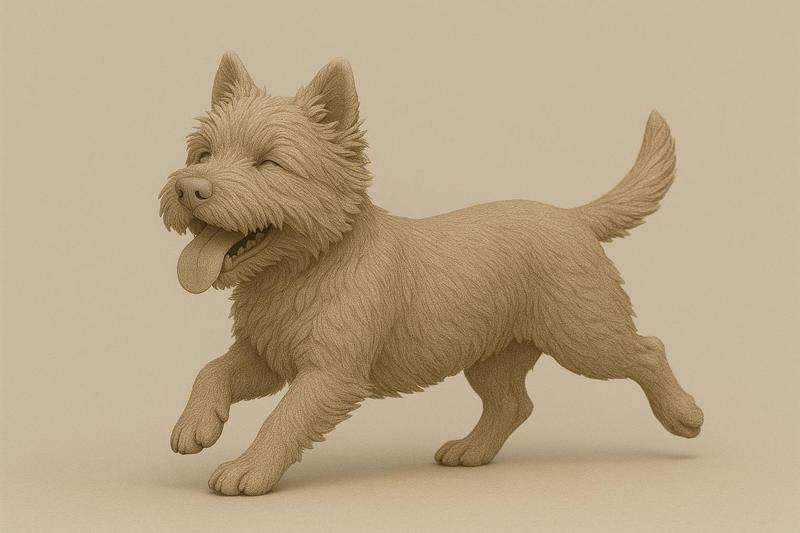 Cairn Terrier dog - stl file for printer 3D