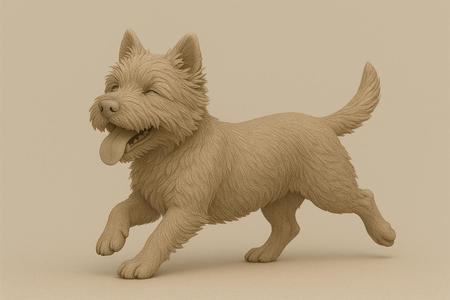 Cairn Terrier dog - stl file for printer 3D