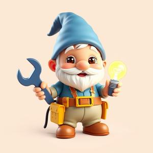 Electrician Gnome - Skilled and Fun Desk Decoration