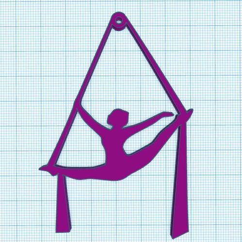 Split Aerial Dance" Necklace