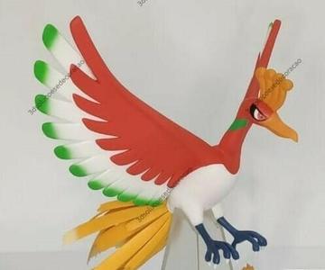 Ho oh from pokemon with standing base