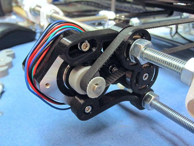 Mendel Mono/Tricolor Y-motor mount with 608 bearing idler