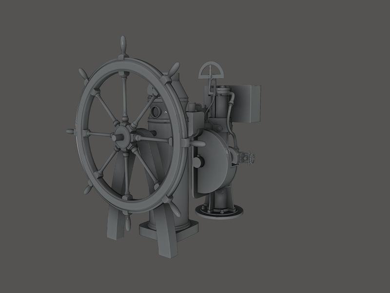 The Titanic’s Steering Wheel, binnacle &Telemotor