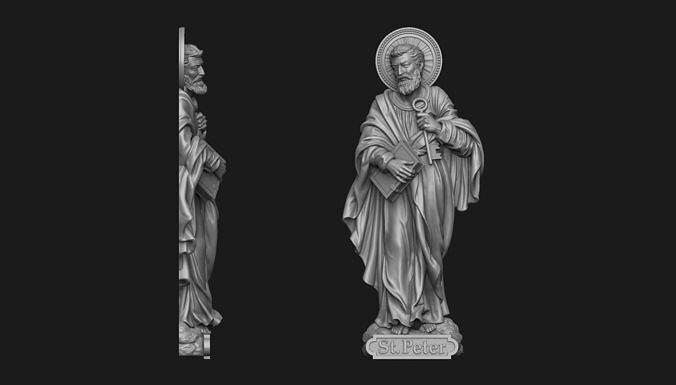 Saint Peter Bas Relief