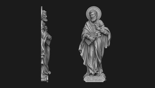 Saint Peter Bas Relief
