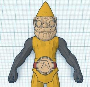 Gnome Action Figure with Aphex Twin Belt