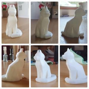 Low-Poly Sitting Cat