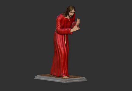 jesus carrying cross-spain statue