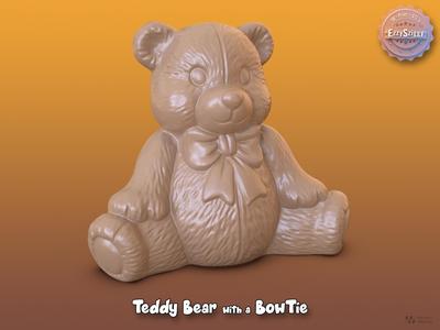 Teddy Bear with a Bowtie (supportless print)