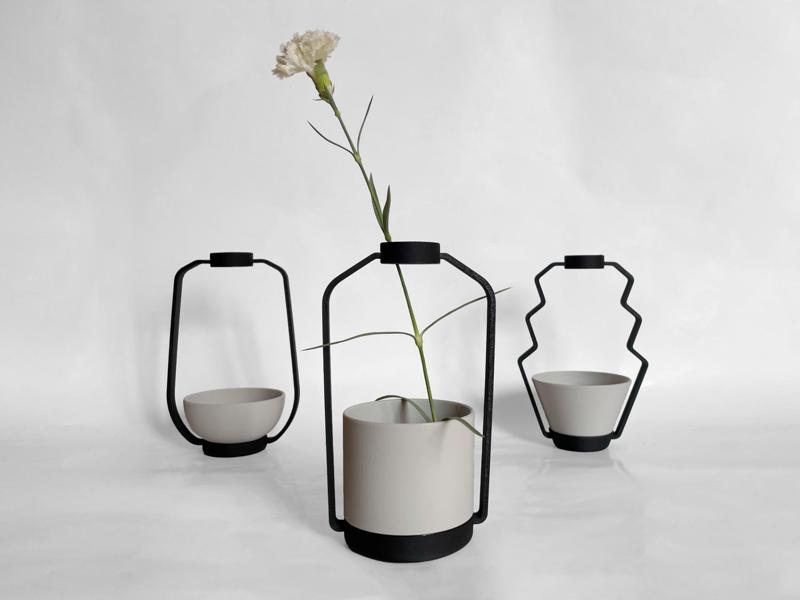 Porcelain flowers-pot  vase 
