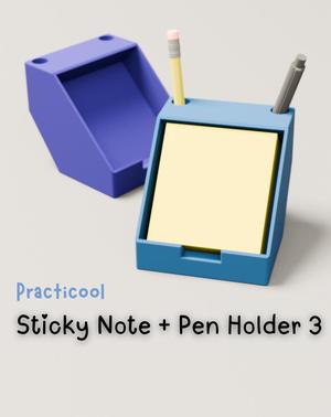 Sticky Note + Pen Holder Version 3