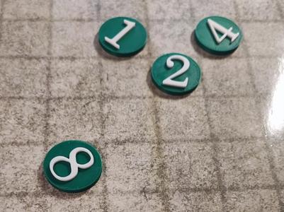 Numbered D&D Tokens