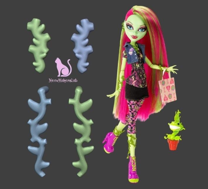 Venus Mcflytrap, Earrings, Monster High.