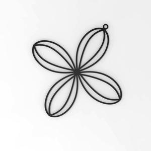 Petal Loop Earring – Lightweight 3D Printable Jewelry Design