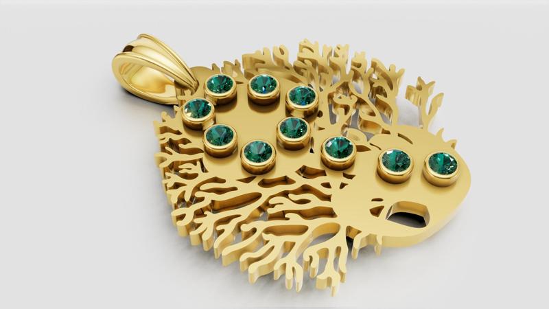 Tree of Life Pendant 3d printable model