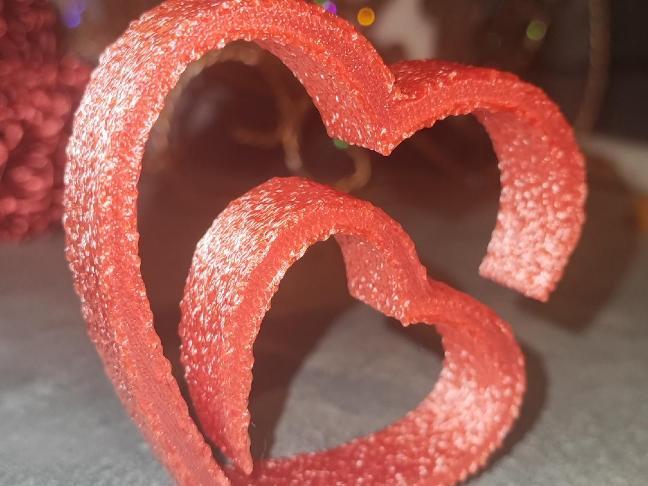 Little fuzzy heart love gift Valentine's Day