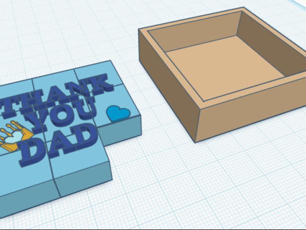 simple puzzle for fathers day