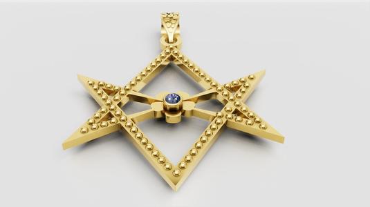 Star pendant 3d printable model