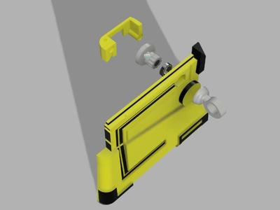WALL-E magnetic arm coupler with bearings