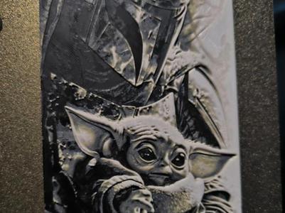 Hueforge yoda, Mandalorian Starwars