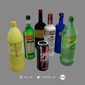 BOTTLE KEYCHAIN / VODKA /SPEED / WINE / GANCIA