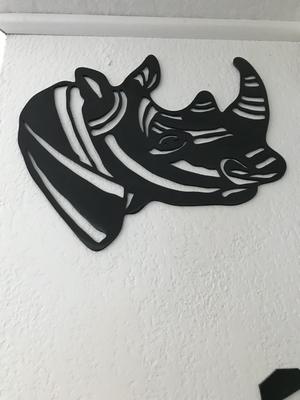 RHINOCEROS WALL DECORATION