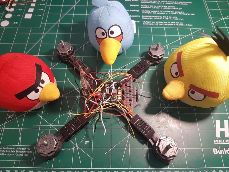 3B-R Racing frame xrotor ESC cover w. LED (WS8212B)