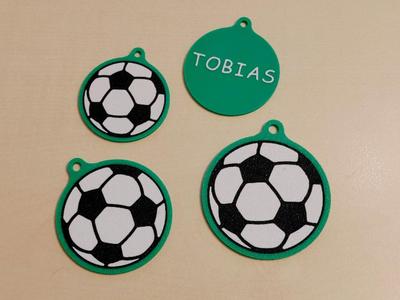 Soccer Pendant with customizable name