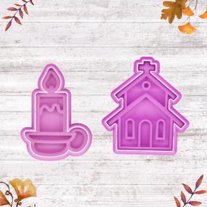 COOKIE CUTTER iglesia, porta vela