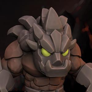 Maphite Chibi STL – Fanmade Rock Golem 3D Print Model – Print in Place