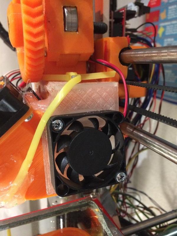 Budaschnozzle side 40mm fan support