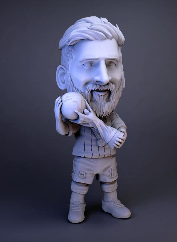 MESSI CHIBI ARGENTINA CHAMPION WORLDCUP QATAR - 2X1