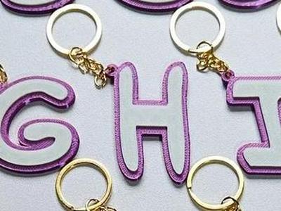 Letter H keychain