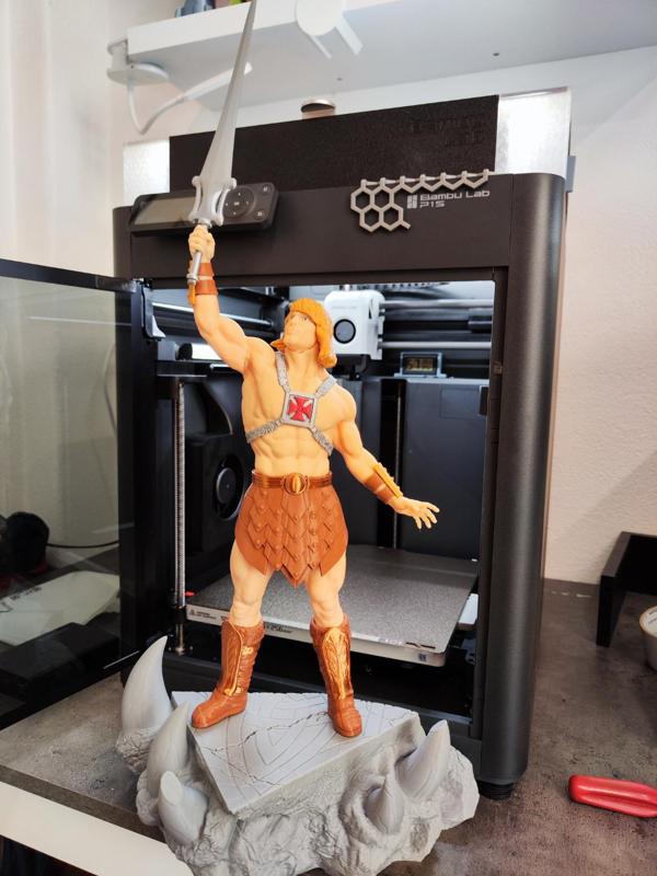 Giant He-Man colorized for Bambulab AMS
