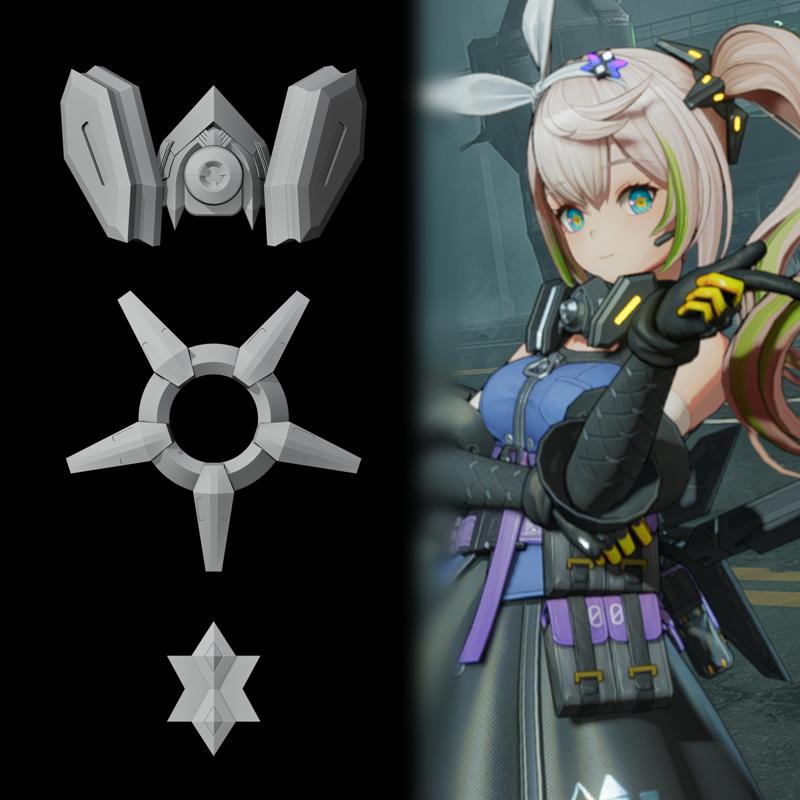 Sharkry - Mask & Hair Accesories - Girls Frontline 2: Exilium Cosplay