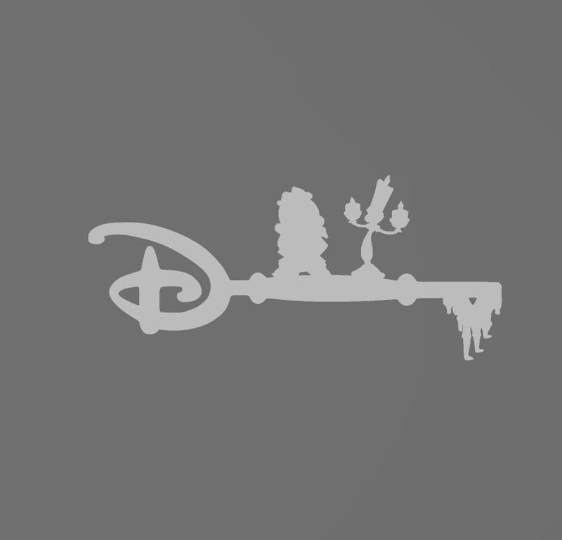 Beauty and the beast key - key - beauty and the beast - disney - BigBen et lumiere - Cogsworth