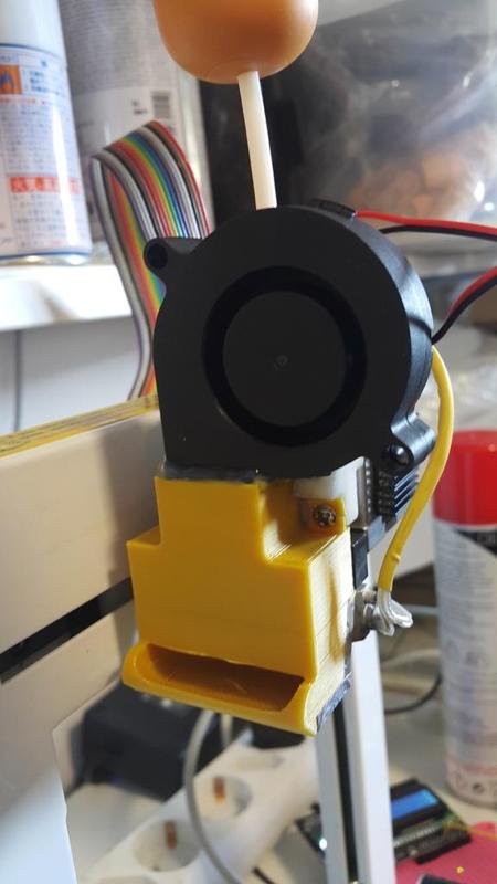 PP3D UP Plus extruder cooling duct for hot printing (ABS, PETG, PC..)