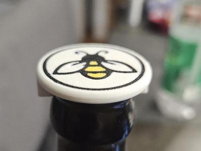 Bottle Cap Bierflaschendeckel Bee protection 