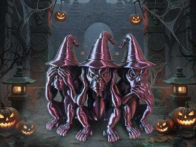 The Three Cursed Pumpkin Monkeys